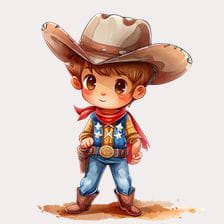 cute cowboy clipart