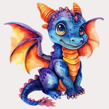 Cute Baby Dragon Clipart