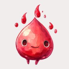 kawaii blood clipart