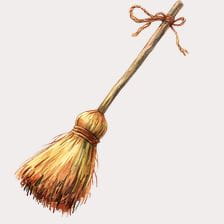 Witch Broom Clipart Illustration