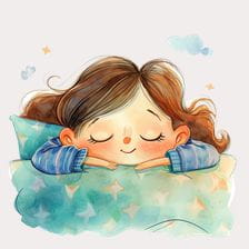 cute waking up clipart