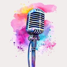 artistic microphone clipart