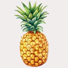 Watercolor Pineapple Clipart
