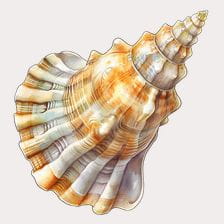 Realistic Seashell Clipart