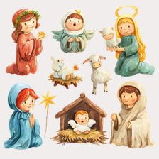Christmas Nativity Scene Clipart