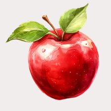 red apple clipart