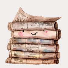 roll newspaper clipart