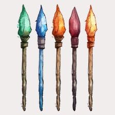 paintbrush set clipart