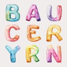 alphabet watercolor clipart