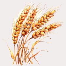 Watercolor Wheat Clipart