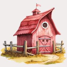 red barn clipart