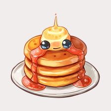kawaii pancake clipart