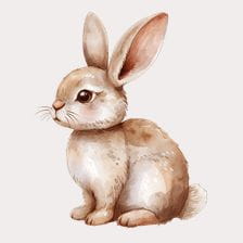 cute rabbit clipart