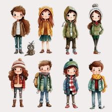 children's book illustration characters clipart
