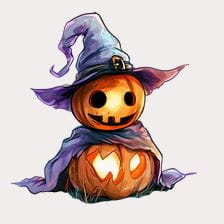 Smiling Pumpkin Halloween Clipart