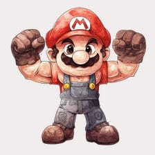 Strongest Mario Clipart