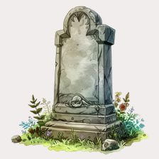 stone gravestone clipart