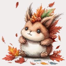 November Animal Clipart