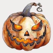 cute jack o lantern clipart
