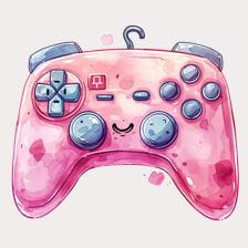 pink controller clipart