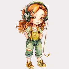 anime girl clipart