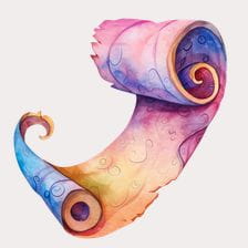 magic scroll clipart