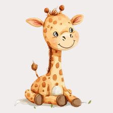 cartoon giraffe clipart