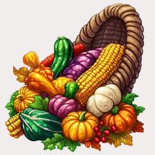 Thanksgiving Cornucopia Clipart