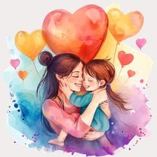 Mother's love clipart