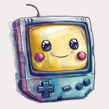 kawaii gameboy clipart