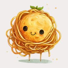 kawaii spaghetti clipart