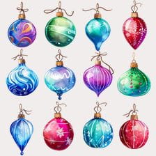 cute ornaments clipart