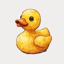 yellow rubber duck clipart