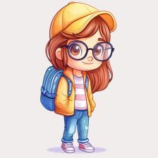 cute student clipart