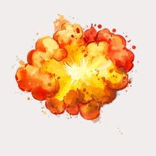 high explosion clipart