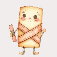 kawaii bandaid clipart