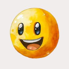 watercolor happy face clipart