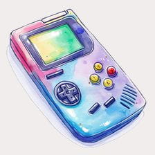 colorful game boy clipart