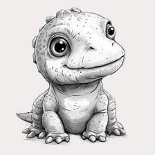 cute cartoon dinosaur