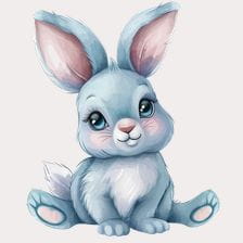 cute cartoon rabbit clipart