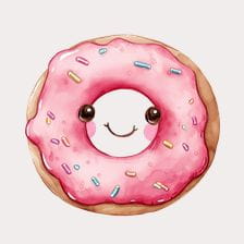 kawaii donut clipart
