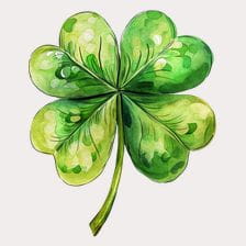 4 leaf clover clipart