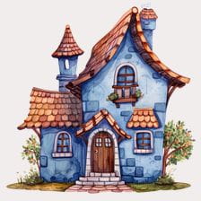 cute cottage clipart