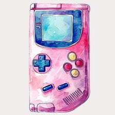 pink gameboy clipart