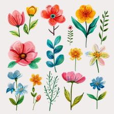 wild flowers clipart
