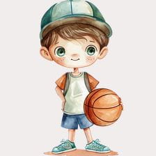 basketball boy clipart