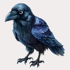 raven bird clipart