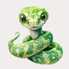 Green Snake Clipart