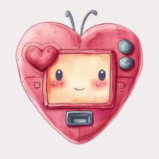 Heart Shaped Robot Clipart
