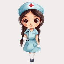 Beatiful Nurse Clipart